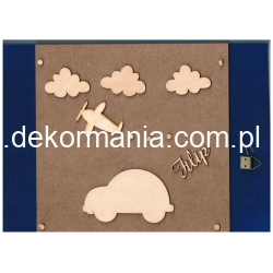 Obrazek "Filip" na ścianę do kolorowania z imieniem ,płyta MDF #6mm    21x21cm